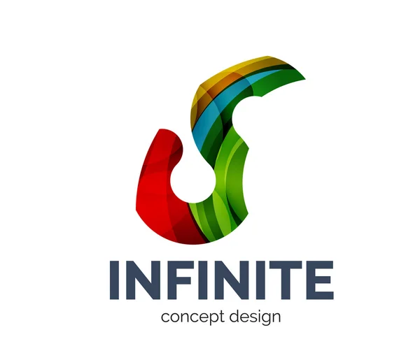 Infinita icona logo business branding — Vettoriale Stock