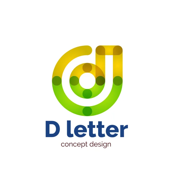 Vecteur moderne minimaliste lettre concept logo — Image vectorielle
