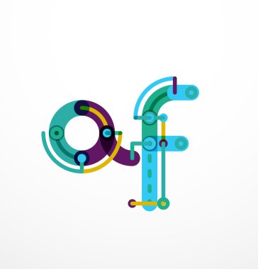 Özet satırı tasarım mektup logo