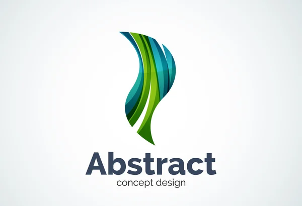 Abstracte Golf logo sjabloon, vloeiende beweging concept — Stockvector