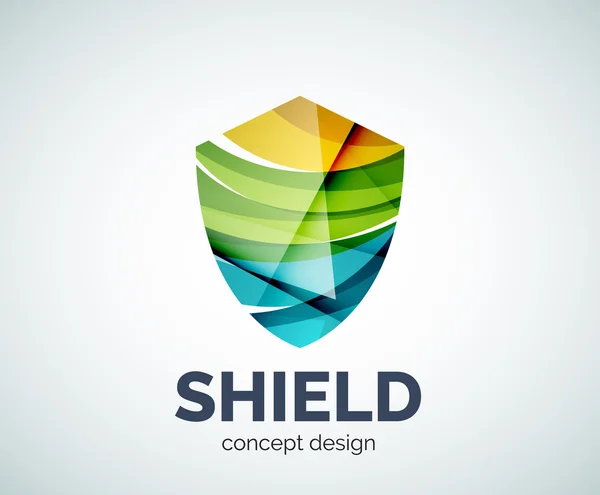 Simbolo di marchio commerciale logo Shield — Vettoriale Stock