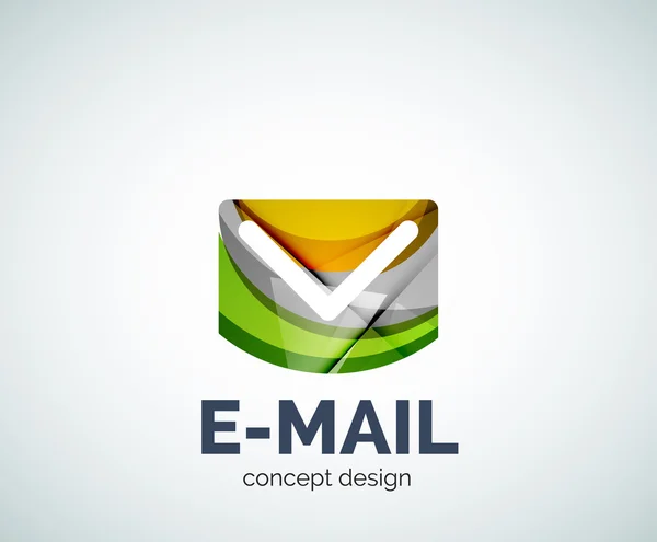 Icono marca de correo electrónico logo empresarial — Vector de stock