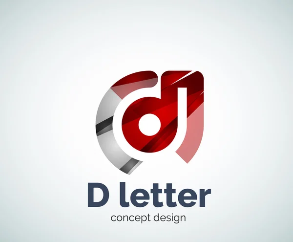 Modèle de logo de concept de lettre vectoriel D — Image vectorielle
