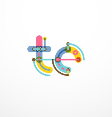 Doğrusal iş logo mektubu