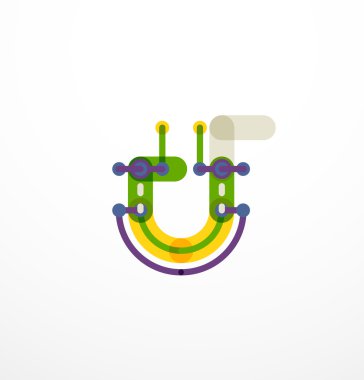 Doğrusal iş logo mektubu