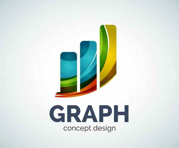 Grafiek logo sjabloon — Stockvector