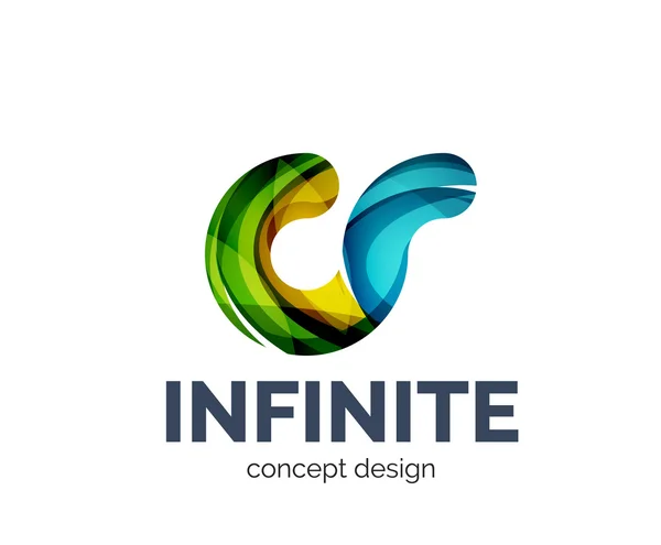 Logo infinito icono de marca de negocios — Archivo Imágenes Vectoriales