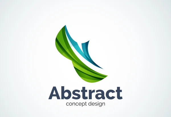 Abstracte Golf logo sjabloon, vloeiende beweging concept — Stockvector