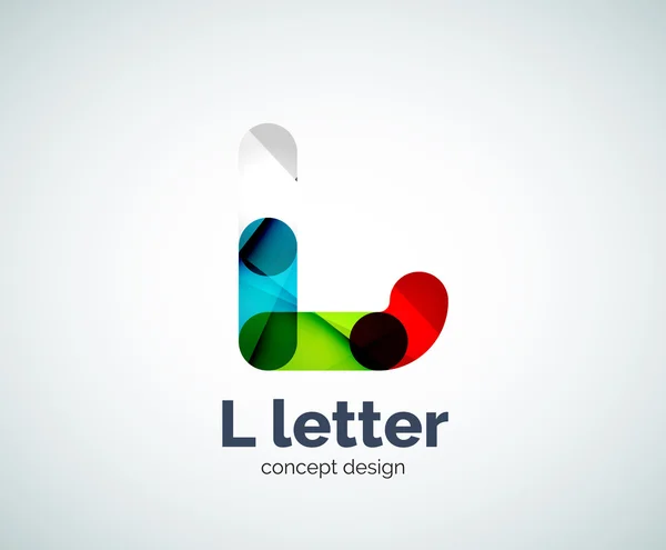 Letra L logo — Vector de stock