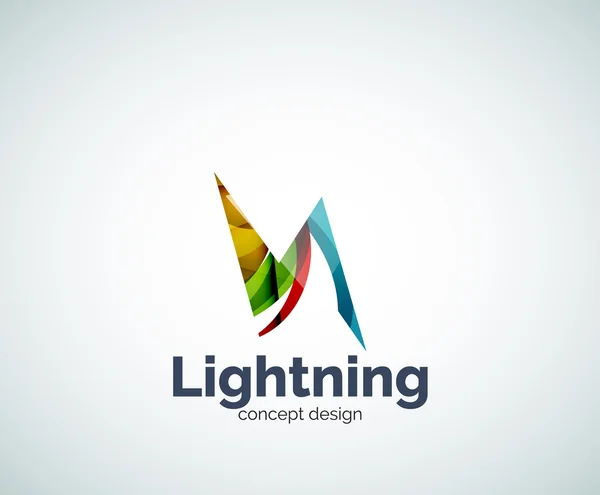 Шаблон логотипа Lightning — стоковый вектор