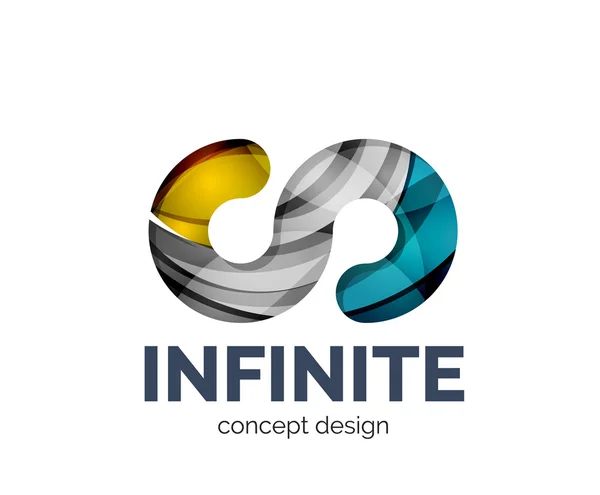 Infinite logo business branding icon — Stock Vector