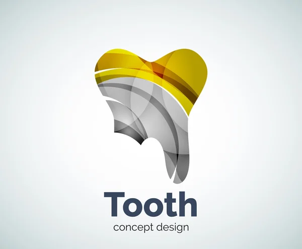 Modelo de logotipo do dente vetorial —  Vetores de Stock