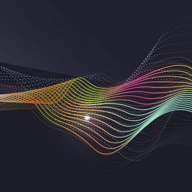 Koyu arka plan desen duman