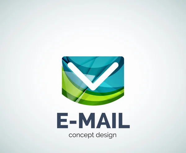 Icono marca de correo electrónico logo empresarial — Vector de stock