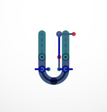 Doğrusal iş logo mektubu