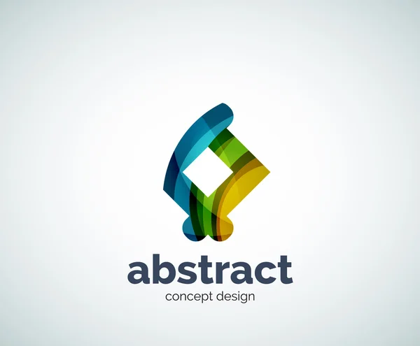 Modelo de logotipo de forma abstruso vetorial — Vetor de Stock