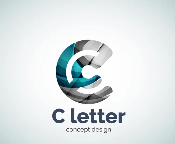 Vector C briefsjabloon concept logo — Stockvector