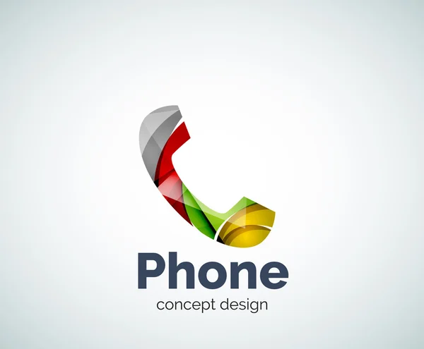 Modelo de logotipo do telefone retro — Vetor de Stock