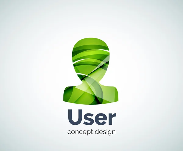 Plantilla de logotipo de avatar usuario — Vector de stock