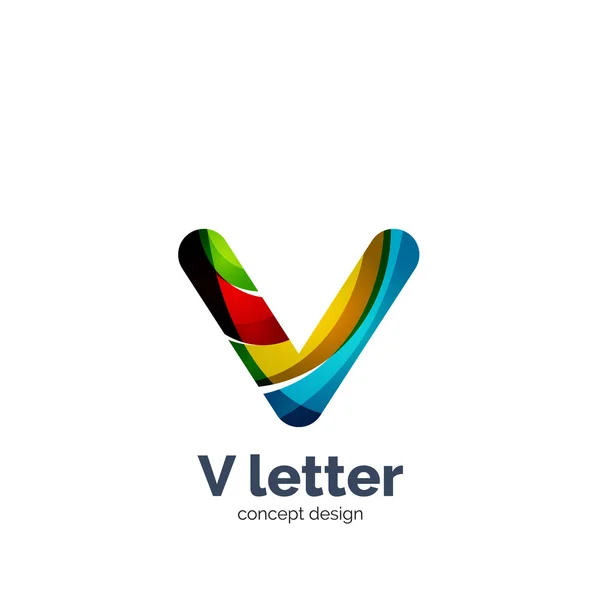 Letra V logo — Vector de stock