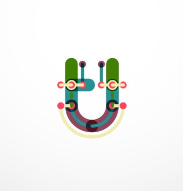 Doğrusal iş logo mektubu