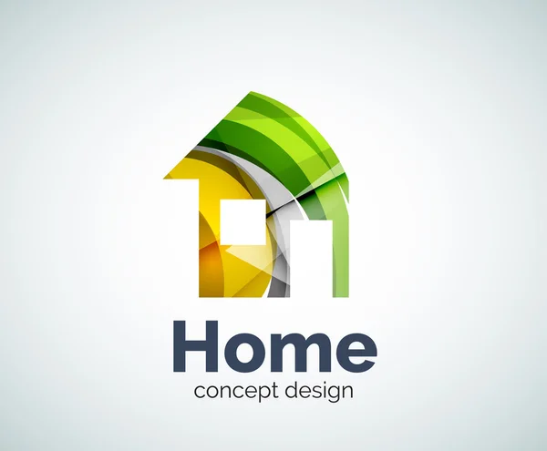 Home real estate logo template — Stock Vector