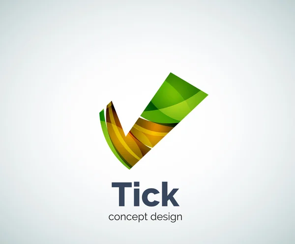 ティックのロゴのテンプレート — ストックベクタ