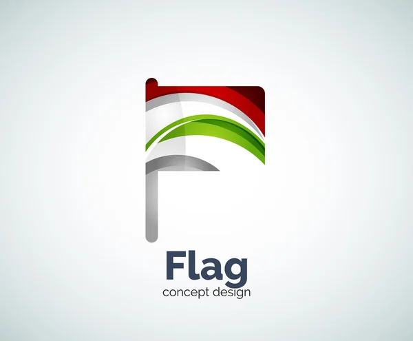 Wektor flaga logo szablon — Wektor stockowy