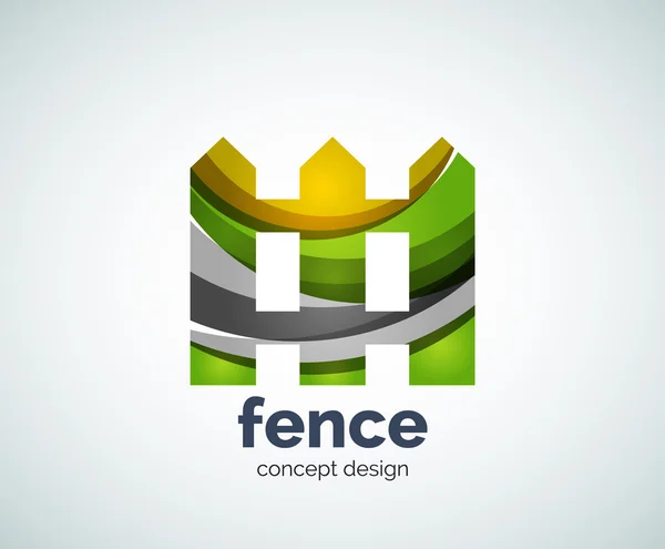 Vektör house çit logo şablonu — Stok Vektör