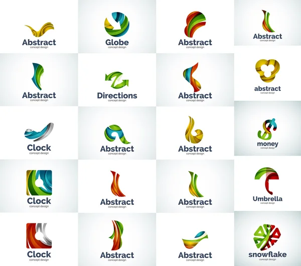 Vector abstrait collection de logo d'entreprise — Image vectorielle