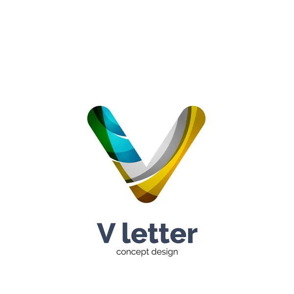 Letra V logo — Vector de stock