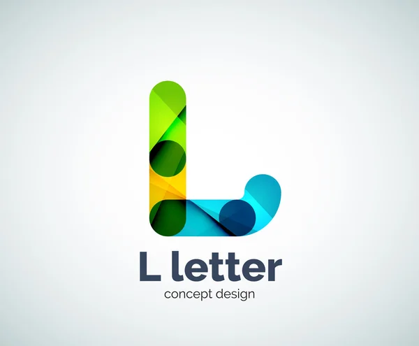 Letra L logo — Vector de stock