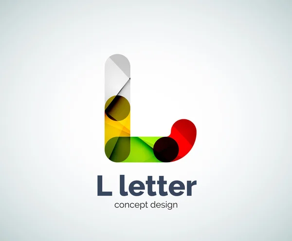 Letra L logo — Vector de stock