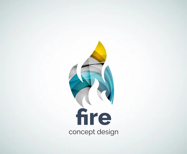 Plantilla de logotipo de fuego — Vector de stock