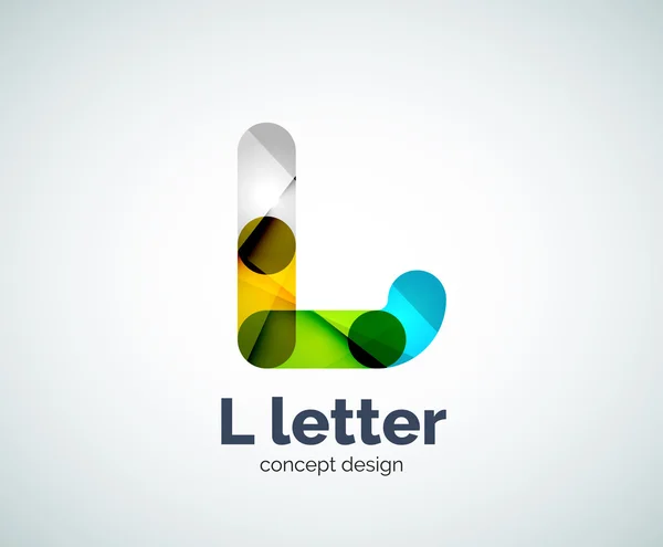 Letra L logo — Vector de stock