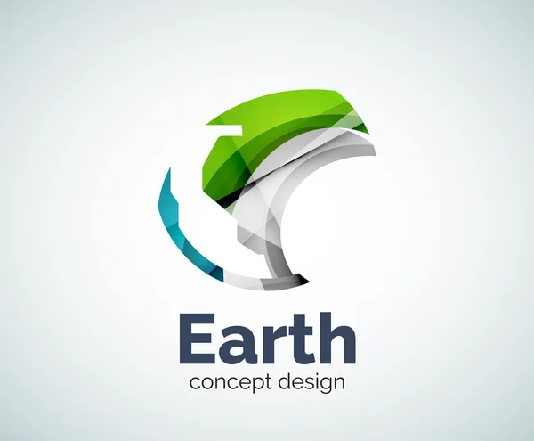 Earth logo template — Stock Vector