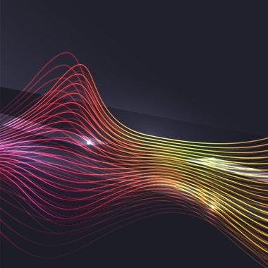 Koyu arka plan dalga duman