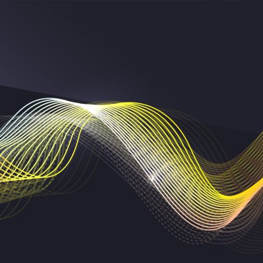 Koyu arka plan dalga duman