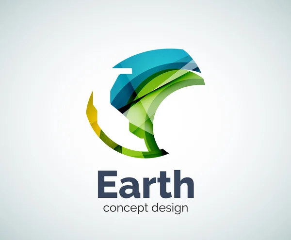 Earth logo template — Stock Vector