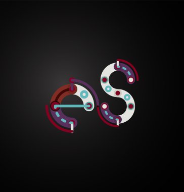 Özet satırı tasarım mektup logo