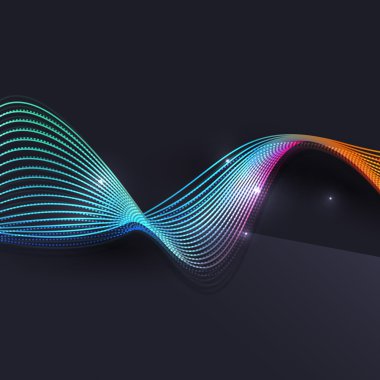 Koyu arka plan dalga duman