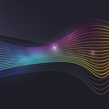 Koyu arka plan dalga duman