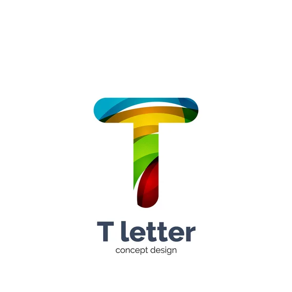 Letra T logo — Vector de stock