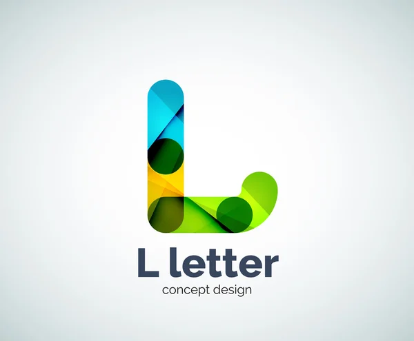 Letra L logo — Vector de stock