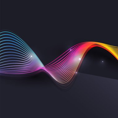 Koyu arka plan dalga duman