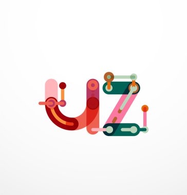 Geometrik tasarım harfler