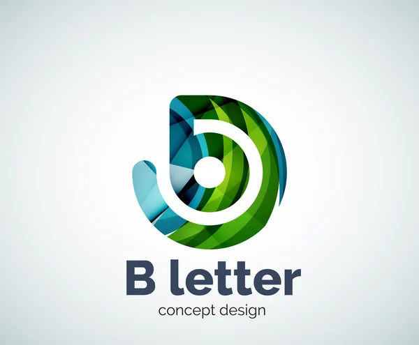 Vektor B dopis koncepce logo šablona — Stockový vektor