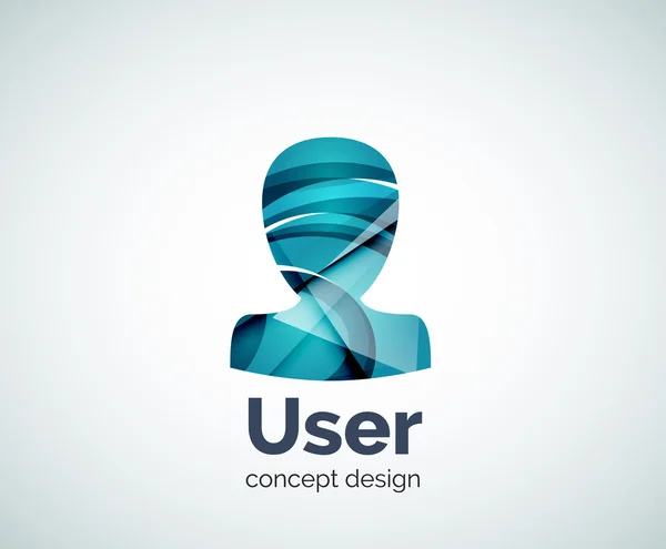 Plantilla de logotipo de avatar usuario — Vector de stock