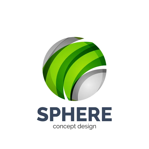 Modèle de logo abstrait sphère vectorielle — Image vectorielle