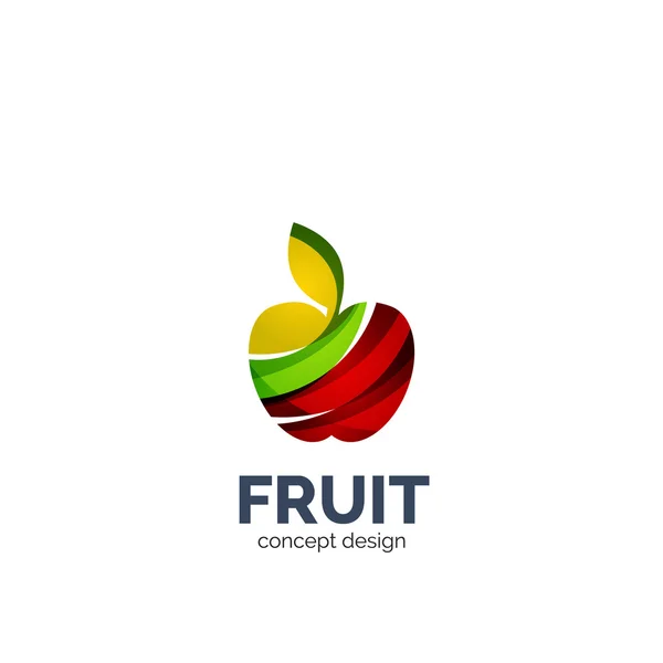 Vektor apple gyümölcsöt ikonra — Stock Vector